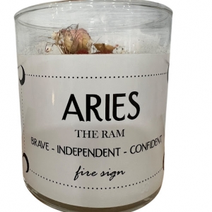 Aries Zodiac Candle