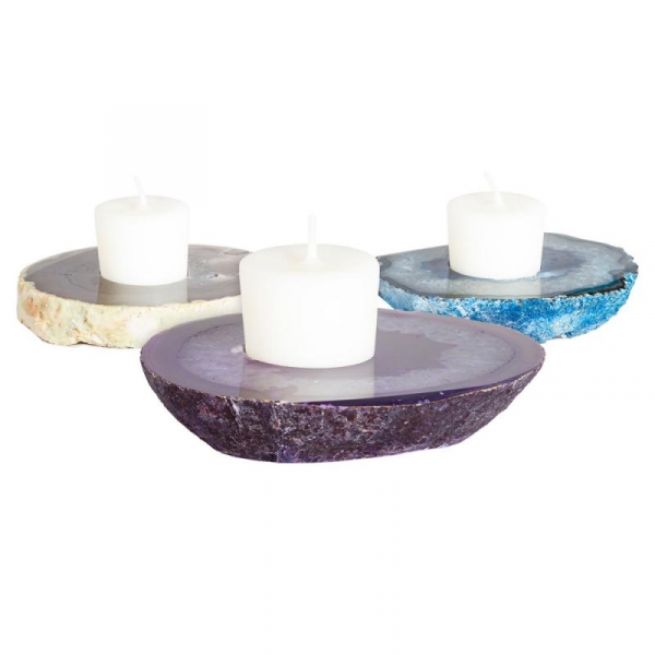 Agate Candle Holder