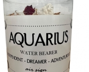 Aquarius Zodiac Candle