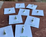 Moldavite Pendant, Moldavite Pendants, Sterling Silver Moldavite Necklace